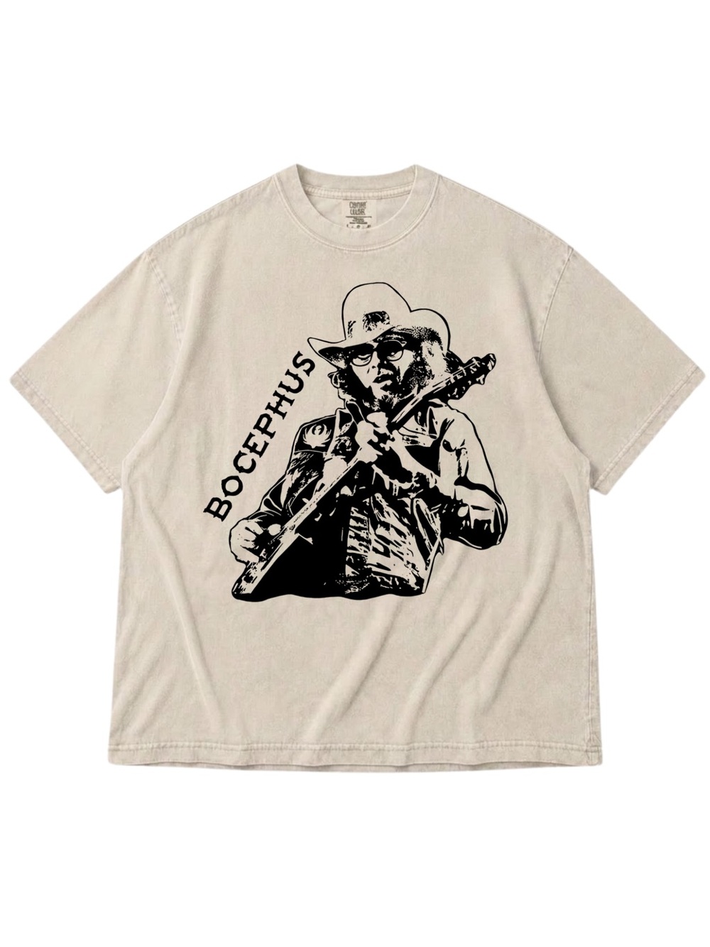 Comfort Colors Ivory Short Sleeve Graphic Tee with Black Print
